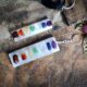 Selenite Raw With 7 Chakra Chips, Keychain